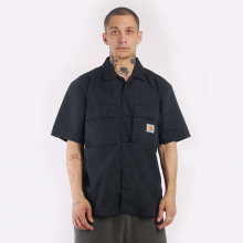 Мужская рубашка Carhartt WIP S/S Wynton Shirt (I030456-black